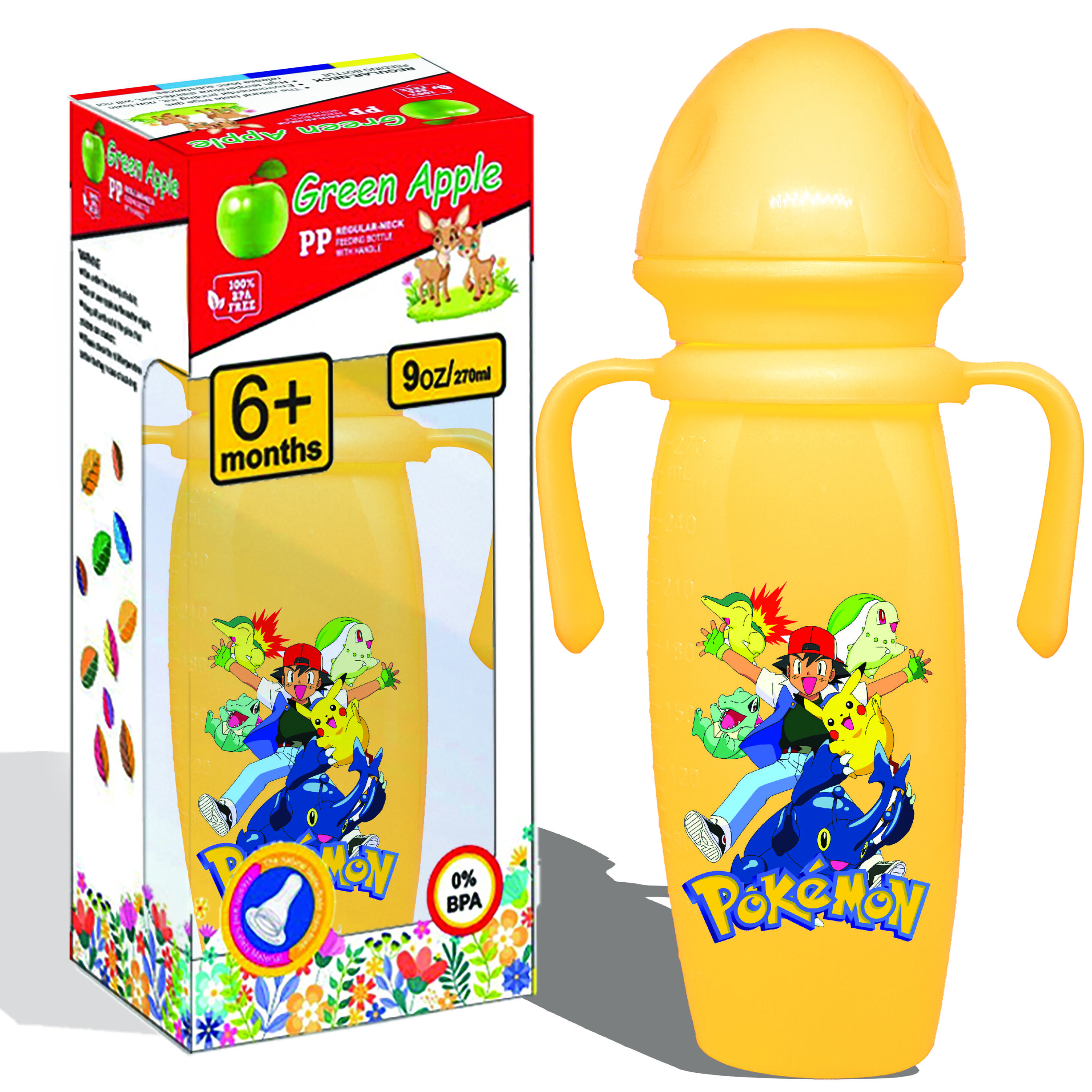 Triangle Base Baby Feeder 270ml (Funky) - Image 6